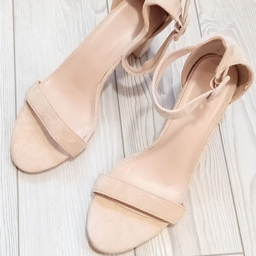 (36-4189) Coutgo Women's Open Toe Heels Sz 10